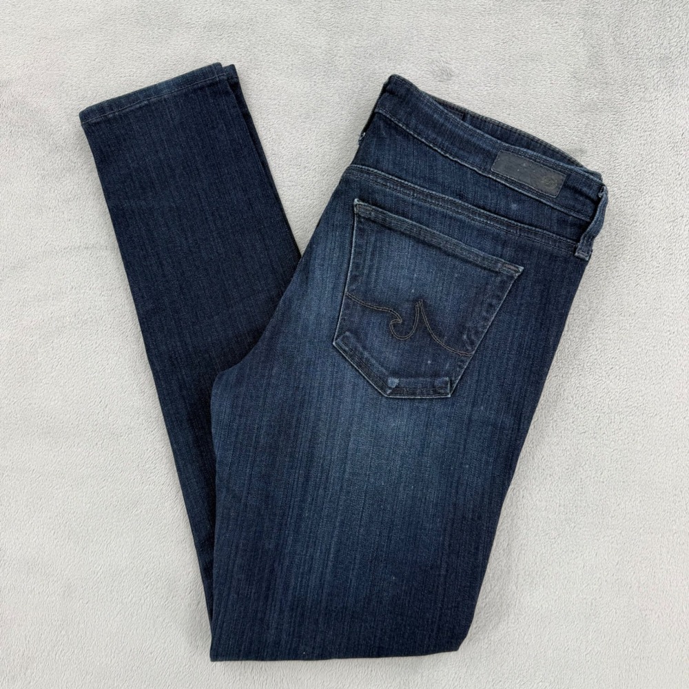 AG Adriano Goldschmied Women 28R The Legging Ankle Super Skinny Jeans Dark Wash